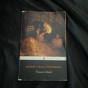 Book title: Treasure Island Author Robert Louis Stevenson